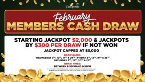 February Members Cash Draw - TV - Forbes Services